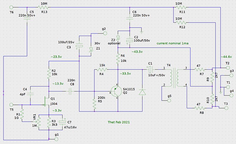 schematic for hybrid circuit